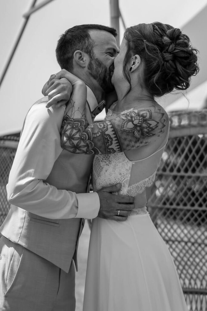 Hochzeitsfotograf Trier Brautkuss